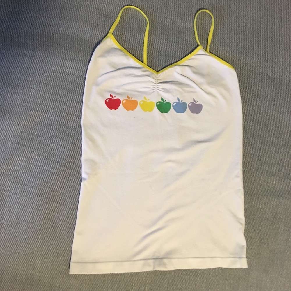 Rainbow Apple Stretch Top size M